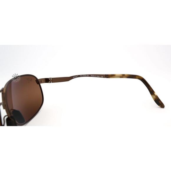 😎 Maui Jim Bayfront Aviator Sunglasses Gloss Brown HCL Bronze Polarized - Picture 5 of 14